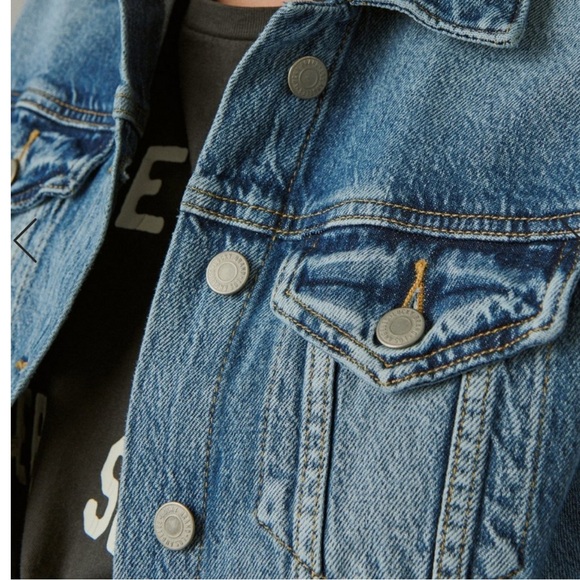 LUCKY BRAND Jean Denim Tomboy Trucker Jacket - Picture 3 of 4